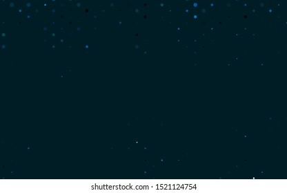 Light BLUE vector pattern with spheres. Blurred decorative design in abstract style with bubbles. Pattern for ads, leaflets.