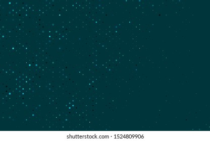 Light BLUE vector pattern with spheres. Abstract illustration with colored bubbles in nature style. Design for business adverts.