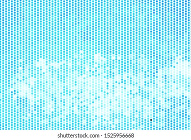 Light BLUE vector pattern with spheres. Beautiful colored illustration with blurred circles in nature style. Design for poster, banner of websites.