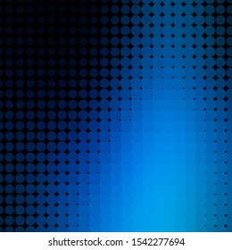 Light BLUE vector pattern with spheres. Modern abstract illustration with colorful circle shapes. Pattern for booklets, leaflets.