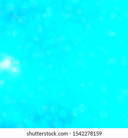 Light BLUE vector pattern with spheres. Abstract decorative design in gradient style with bubbles. New template for a brand book.