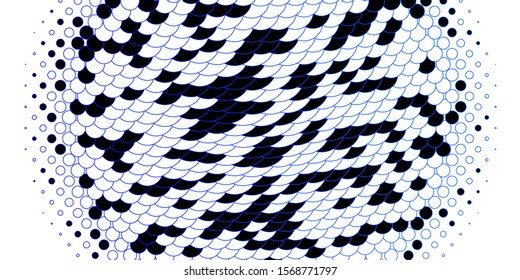 Light BLUE vector pattern with spheres. Illustration with set of shining colorful abstract spheres. Pattern for business ads.