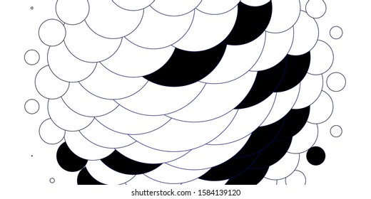 Light BLUE vector pattern with spheres. Abstract decorative design in gradient style with bubbles. Design for posters, banners.