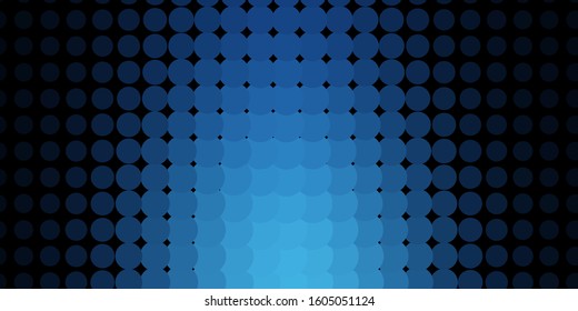 Light BLUE vector pattern with spheres. Abstract colorful disks on simple gradient background. Design for posters, banners.