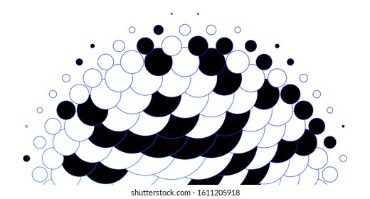 Light BLUE vector pattern with spheres. Abstract illustration with colorful spots in nature style. Pattern for business ads.