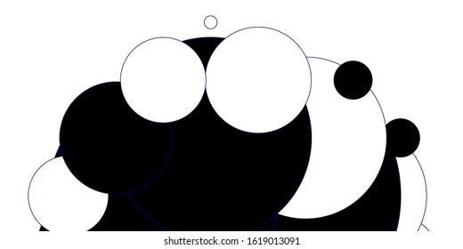 Light BLUE vector pattern with spheres. Abstract colorful disks on simple gradient background. Pattern for wallpapers, curtains.