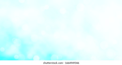 Light BLUE vector pattern with spheres. Abstract illustration with colorful spots in nature style. Pattern for websites.