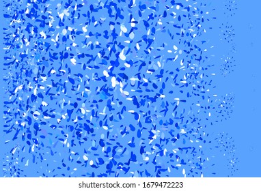 Light BLUE vector pattern with spheres. Modern abstract illustration with colorful water drops. Pattern for beautiful websites.