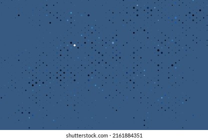 Light BLUE vector pattern with spheres. Beautiful colored illustration with blurred circles in nature style. Pattern for ads, booklets.