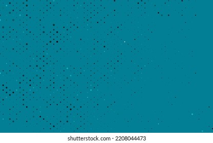 Light BLUE vector pattern with spheres. Abstract illustration with colored bubbles in nature style. Design for business adverts.
