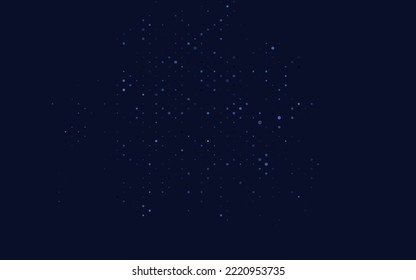 Light BLUE vector pattern with spheres. Blurred bubbles on abstract background with colorful gradient. Design for business adverts.