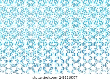 Light blue vector pattern with spheres. Glitter abstract illustration with blurred drops of rain. Completely new template for your brand book.