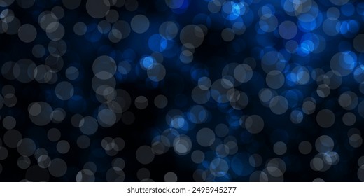 Light BLUE vector pattern with spheres. Abstract decorative design in gradient style with bubbles. Pattern for business ads.