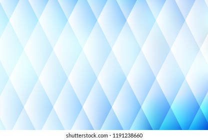 Light BLUE vector pattern in square style. Beautiful illustration with rectangles and squares. Best design for your ad, poster, banner.