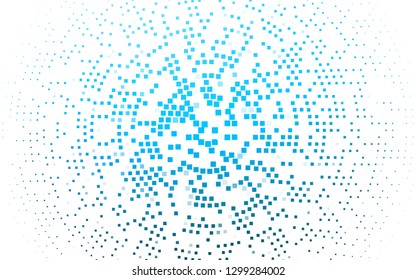 Light BLUE vector pattern in square style. Glitter abstract illustration with rectangular shapes. Pattern for commercials.