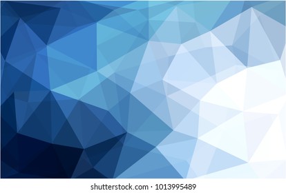 Light BLUE vector Pattern.  triangular template. Geometric sample. Repeating routine with triangle shapes. New texture for your design. Pattern can be used for background.