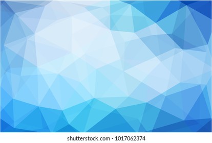 Light BLUE vector Pattern.  triangular template. Geometric sample. Repeating routine with triangle shapes. New texture for your design. Pattern can be used for background.