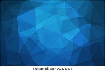 Light BLUE vector Pattern.  triangular template. Geometric sample. Repeating routine with triangle shapes. New texture for your design. Pattern can be used for background.