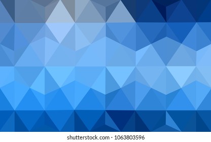 Light BLUE vector Pattern.  triangular template. Geometric sample. Repeating routine with triangle shapes. New texture for your design. Pattern can be used for background.