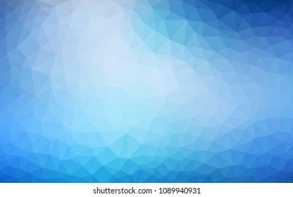 Light BLUE vector Pattern.  triangular template. Geometric sample. Repeating routine with triangle shapes. New texture for your design. Pattern can be used for background.