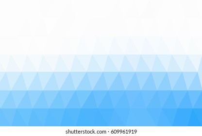 Light BLUE vector Pattern.  triangular template. Geometric sample. Repeating routine with triangle shapes. New texture for your design. Pattern can be used for background.