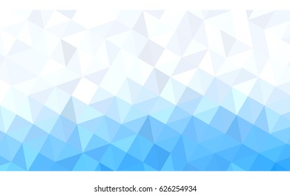 Light BLUE vector Pattern.  triangular template. Geometric sample. Repeating routine with triangle shapes. New texture for your design. Pattern can be used for background.