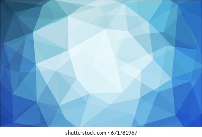 Light BLUE vector Pattern.  triangular template. Geometric sample. Repeating routine with triangle shapes. New texture for your design. Pattern can be used for background.