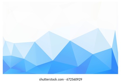 Light BLUE vector Pattern.  triangular template. Geometric sample. Repeating routine with triangle shapes. New texture for your design. Pattern can be used for background.