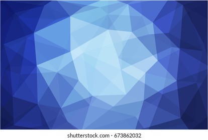 Light BLUE vector Pattern.  triangular template. Geometric sample. Repeating routine with triangle shapes. New texture for your design. Pattern can be used for background.