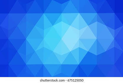 Light BLUE vector Pattern.  triangular template. Geometric sample. Repeating routine with triangle shapes. New texture for your design. Pattern can be used for background.