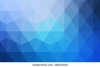 Light BLUE vector Pattern.  triangular template. Geometric sample. Repeating routine with triangle shapes. New texture for your design. Pattern can be used for background.