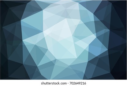 Light BLUE vector Pattern.  triangular template. Geometric sample. Repeating routine with triangle shapes. New texture for your design. Pattern can be used for background.