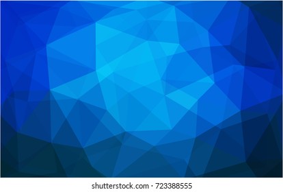 Light BLUE vector Pattern.  triangular template. Geometric sample. Repeating routine with triangle shapes. New texture for your design. Pattern can be used for background.