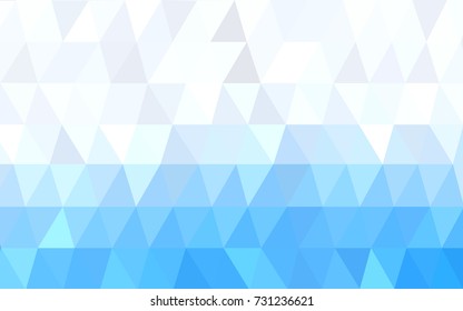Light BLUE vector Pattern.  triangular template. Geometric sample. Repeating routine with triangle shapes. New texture for your design. Pattern can be used for background.