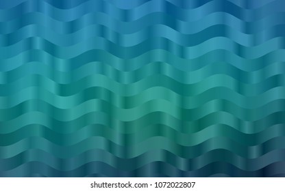 Light BLUE vector pattern with wave shapes. A vague circumflex abstract illustration with gradient. New composition for your brand book.