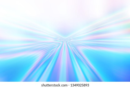 Light BLUE vector pattern with wry lines. A shining illustration, which consists of curved lines. Abstract style for your business design.