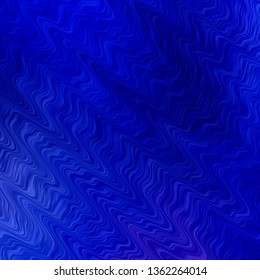 Light BLUE vector pattern with wry lines. Colorful abstract illustration with gradient curves. Template for your UI design.