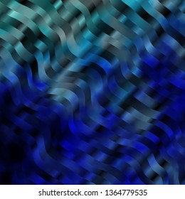 Light BLUE vector pattern with wry lines. Illustration in abstract style with gradient curved.  Pattern for websites, landing pages.