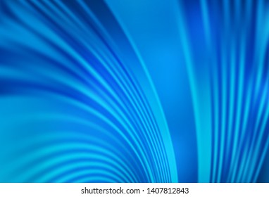 Light BLUE vector pattern with wry lines. Creative illustration in halftone style with gradient. Pattern for your business design.