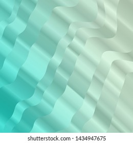 Light BLUE vector pattern with wry lines. Bright illustration with gradient circular arcs. Pattern for websites, landing pages.