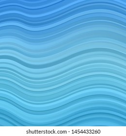 Light BLUE vector pattern with wry lines. Gradient illustration in simple style with bows. Pattern for commercials, ads.