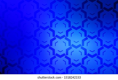 Light BLUE vector pattern with wry lines. A shining illustration, which consists of curved lines. The best colorful design for your business.