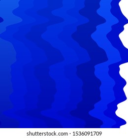 Light BLUE vector pattern with wry lines. Illustration in abstract style with gradient curved.  Best design for your posters, banners.