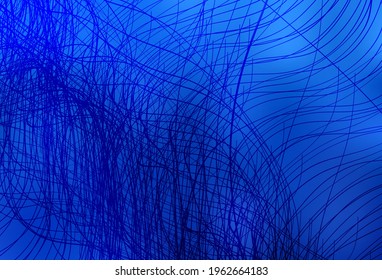 Light BLUE vector pattern with wry lines. A circumflex abstract illustration with gradient. Pattern for your business design.