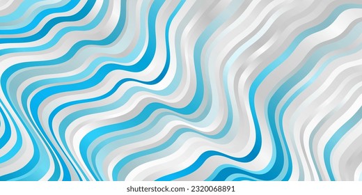 Light BLUE vector pattern with wry lines. Illustration in abstract style with gradient curved.  Pattern for websites, landing pages.