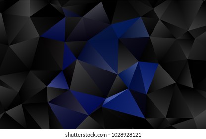 Light BLUE vector polygon abstract template. Brand-new colored illustration in blurry style with gradient. Brand-new style for your business design.