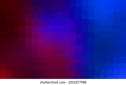 Light BLUE vector polygon abstract template. Colorful abstract illustration with gradient. The polygonal design can be used for your web site.