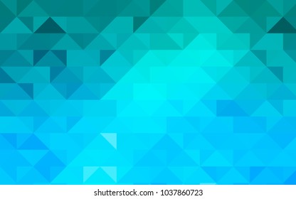 Light BLUE vector polygon abstract template. A vague abstract illustration with gradient. Brand-new style for your business design.