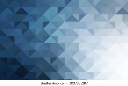 Light BLUE vector polygon abstract background. Triangular geometric sample with gradient.  A new texture for your design.