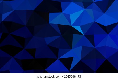 Light BLUE vector polygon abstract template. Colorful illustration in abstract style with gradient. The textured pattern can be used for background.